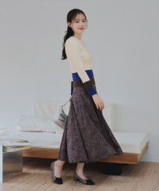 Tiaclasse 【洗える】フラワープリントスカート