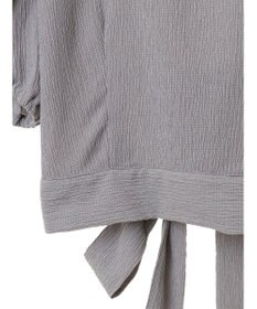 earth music&ecology ＳＥＴ２点バックリボンブラウス＋フレアスカート