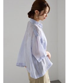 Te chichi シアー半袖Wポケットシャツ