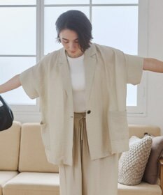 WEGO 【ANGIE VINTAGE】接触冷感半袖ジャケット