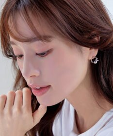 Tiaclasse 【金属アレルギー対応】バタフライサークルピアス