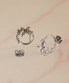 Tiaclasse 【金属アレルギー対応】バタフライサークルピアス