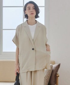 WEGO 【ANGIE VINTAGE】接触冷感半袖ジャケット