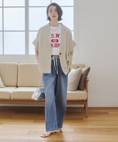 WEGO 【ANGIE VINTAGE】接触冷感半袖ジャケット