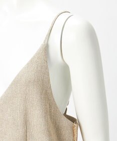 23区 【GOLD LABEL】リネンツイル サイドフリンジ オールインワン