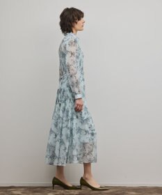 GRACE CONTINENTAL フラワープリントプリーツワンピース