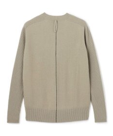 BEIGE， 【洗える】POMPE / ウールカシミヤ配色ラインクルーネックニット