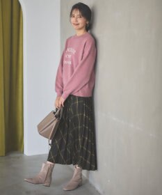 ANY しあわせタッチメッセージニット