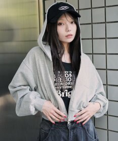 WEGO ショートZIPパーカー