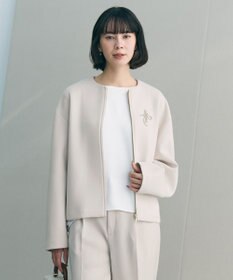 UNFILO L 【セレモニー】ダブルフェイスジャージー ZIPアウター