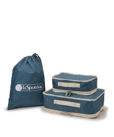 LeSportsac PACKING POUCH SET/ブルーインディゴ/ベージュ