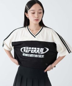 WEGO 2ライン切り替えメッシュショートT