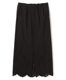 BEIGE， 【洗える】GALLERIA / コットンエンブロイダリーIラインスカート