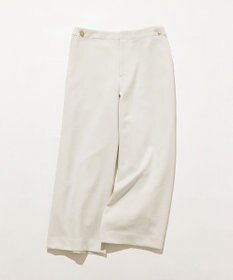 J.PRESS LADIES L 【WEB限定カラーあり・洗える】ツムギート flannel ワイド クロップド パンツ