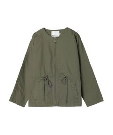 CRAFT STANDARD BOUTIQUE コットンギャバジンノーカラーＺＩＰブルゾン