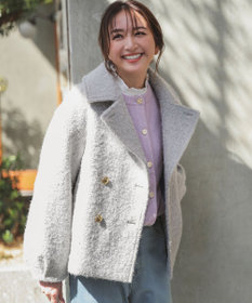 ANY SIS L 【2WAY】ブークレーシャギーラメ アウター