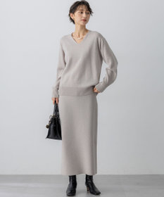 23区 【VERY掲載/洗える】カシミヤブレンド Iライン ニットスカート