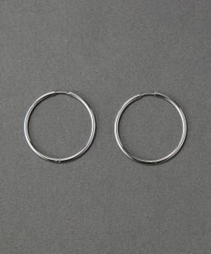 Phoebe 〈金属アレルギー対応〉スキニーラインフープピアス　シルバー　ステンレス
