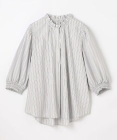 ANY L 【接触冷感/UVカット/抗菌防臭/速乾】エニイファンクション シャーリングブラウス