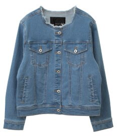 YECCA VECCA ノーカラーストレッチGジャン