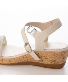 Riz raffinee <Riz raffinee>ラインストーン付ウェッジサンダル