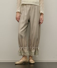GRACE CONTINENTAL ドロストクロップドパンツ