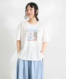 CRAFT STANDARD BOUTIQUE ラメ天竺フォトプリントTEE