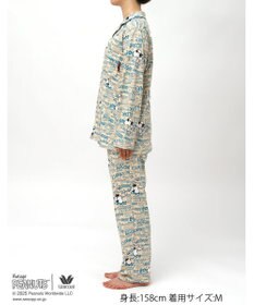 WACOAL ワコール_リラックス＆スリープ パジャマ 長袖 長ズボン オーガニックコットン100%(本体) PEANUTS スヌーピー レディース FDX552 /ワコール