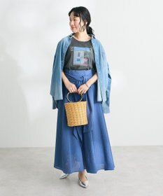 CRAFT STANDARD BOUTIQUE ラメ天竺フォトプリントTEE