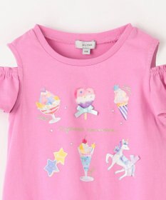 ANY KIDS スイーツ オン・オフショルダー Tシャツ