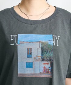 CRAFT STANDARD BOUTIQUE ラメ天竺フォトプリントTEE