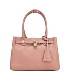 style code 【PADMA/パドマ】 キーチャーム付 本革ベルトデザインハンドバッグ