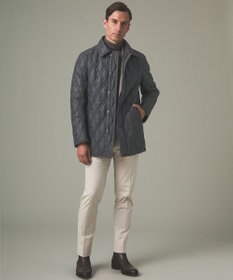 GOTAIRIKU 【仕事で着用可】ブライトシャンブレー キルティング ドレスダウン