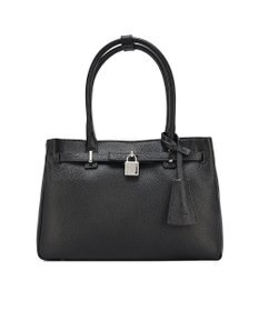 style code 【PADMA/パドマ】 キーチャーム付 本革ベルトデザインハンドバッグ