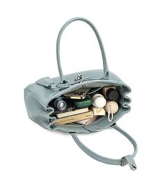 style code 【PADMA/パドマ】 キーチャーム付 本革ベルトデザインハンドバッグ