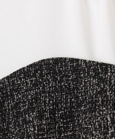 ANY SIS L 【洗える】ツイードコンビ ワンピース