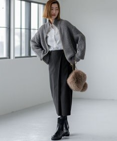 23区 【見上愛さん着用】フェイクファー チャーム バッグ