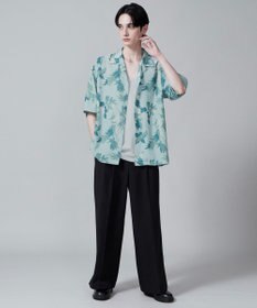 WEGO 【ユニセックス着用ITEM/MLサイズ展開】トロミアロハシャツ（S）