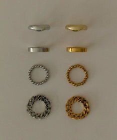 Phoebe 【金属アレルギー対応】フラットリング　ゴールド