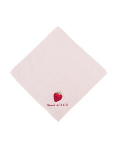 Maison de FLEUR いちご刺繍タオルハンカチ