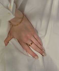Phoebe 【金属アレルギー対応】フラットリング　ゴールド