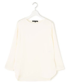 23区 L 【洗える】サテン ロングスリーブ Tシャツ