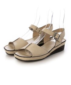 ing <ing>【WEB限定】ウエッジヒールレザーサンダル