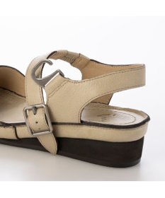 ing <ing>【WEB限定】ウエッジヒールレザーサンダル