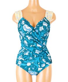 San-ai Resort（三愛水着楽園） 【SALE】【Reir　Premium】Columbia patch（Liberty Fabric)　 ワンピース水着 9号/11号