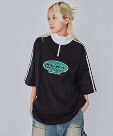 WEGO 【ユニセックス着用ITEM/MLサイズ展開】ヘビーウェイトハーフジップT（SS）