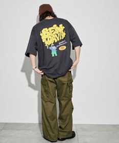 WEGO 【ユニセックス着用ITEM/綿100％/SMLサイズ】別注ベンデイビスプランプロゴT