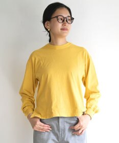 caqu caqu x good on short sleeve pocket tee サイドスリット入りL/S tee