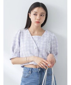 earth music&ecology ＳＥＴ２点　カットソーツィードアンサンブル