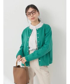 earth music&ecology パールスナップボタンカーディガン